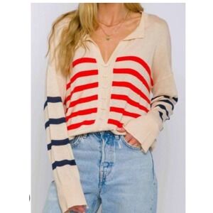 Central Park West Flynn Nautical Sweater / Size Large‎